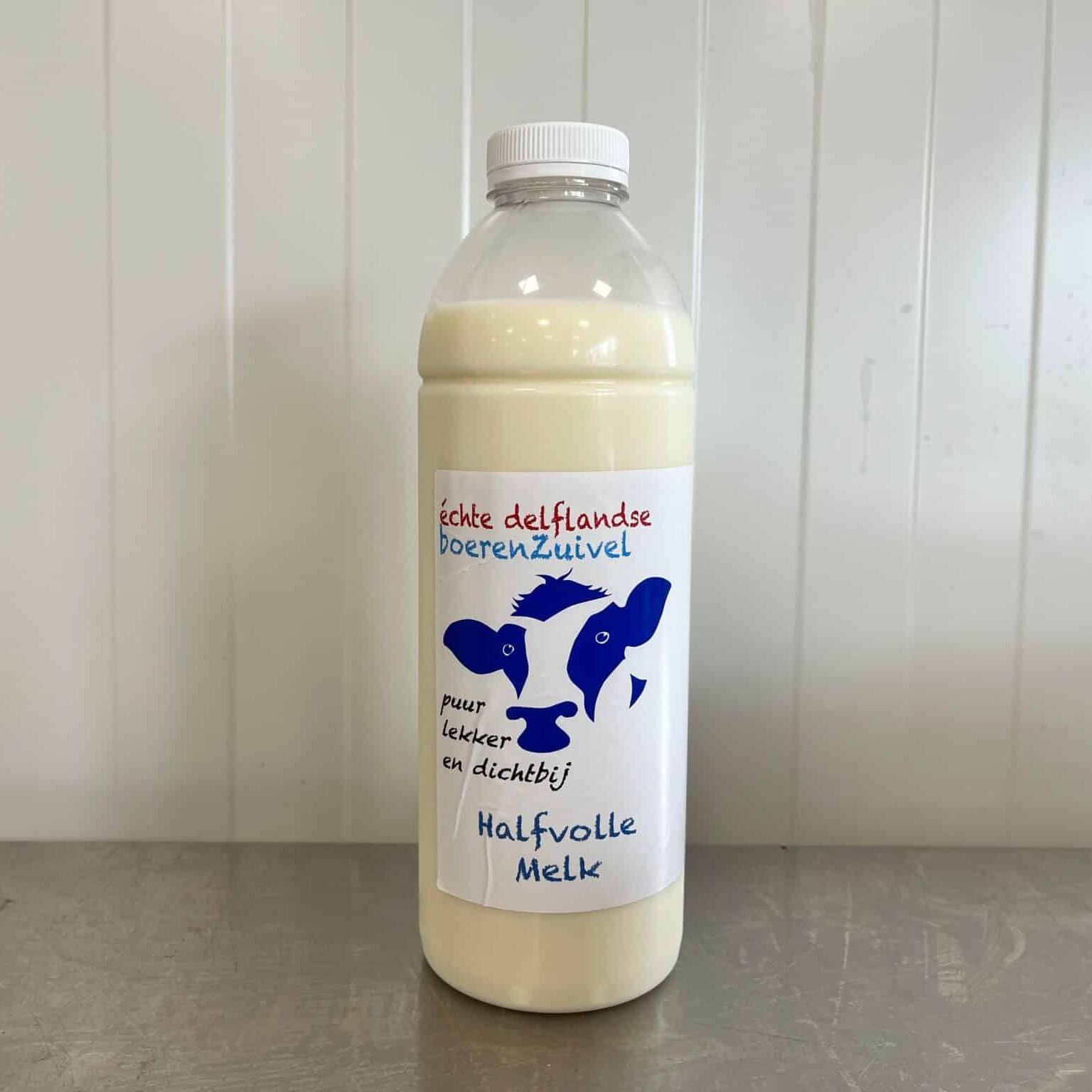 Halfvolle melk verkrijgbaar
